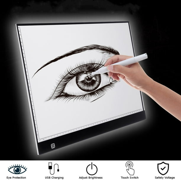 A4 USB LED Artist Tattoo Stencil Board Light Box Tracing Drawing Board Pad Table A4 USB LED Artist Tattoo Stencil Board Light Box Tracing Drawing Board Pad Table